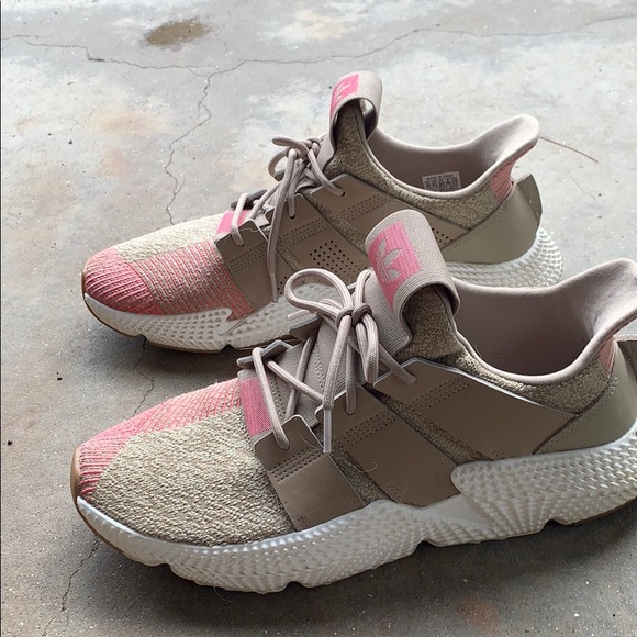 tan and pink adidas